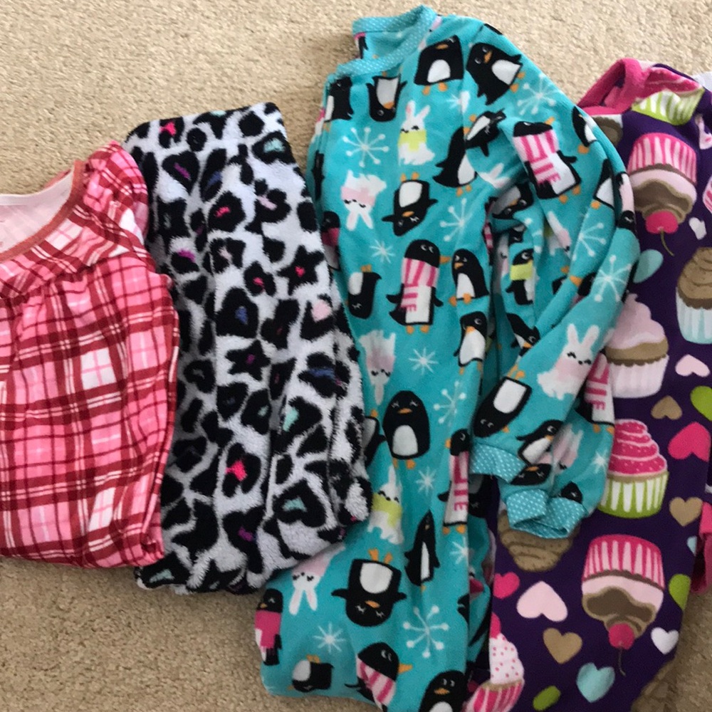 Bundle of warm PJs size 6-6x